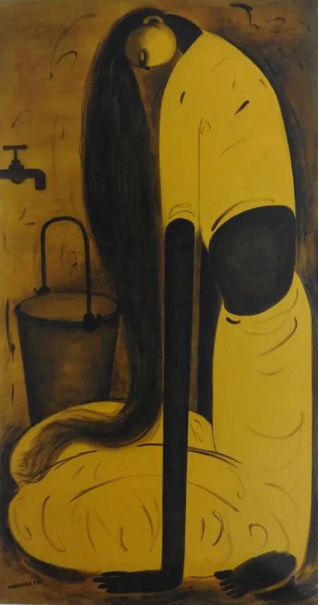 Untitled by P. R. Narvekar - Oil on Canvas
