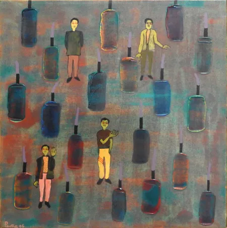 Aspiration - X by Partha Pratim Deb - Canvas on Acrylic