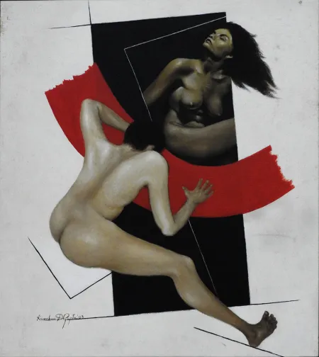 Untitled by Kanchan Dasgupta - Acrylic on Canvas