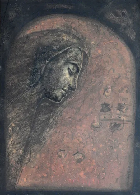Untitled by Aditya Basak - Mixed Media