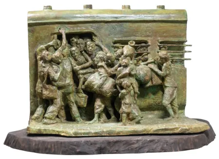 Journey by Debabrata De - Bronze Sculpture