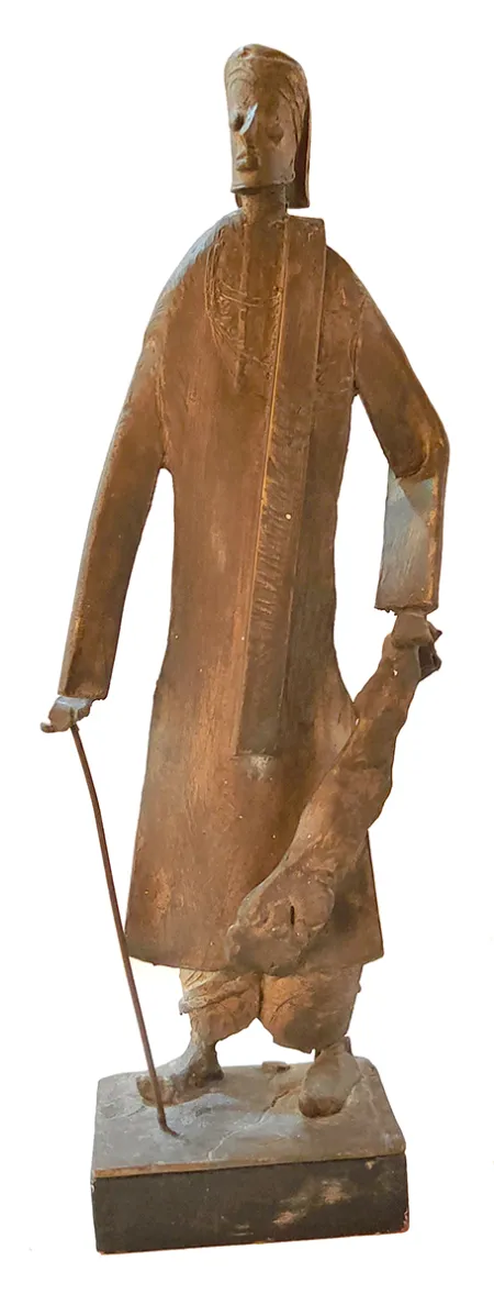 Babu by Shankar Ghosh - Bronze Sculpture