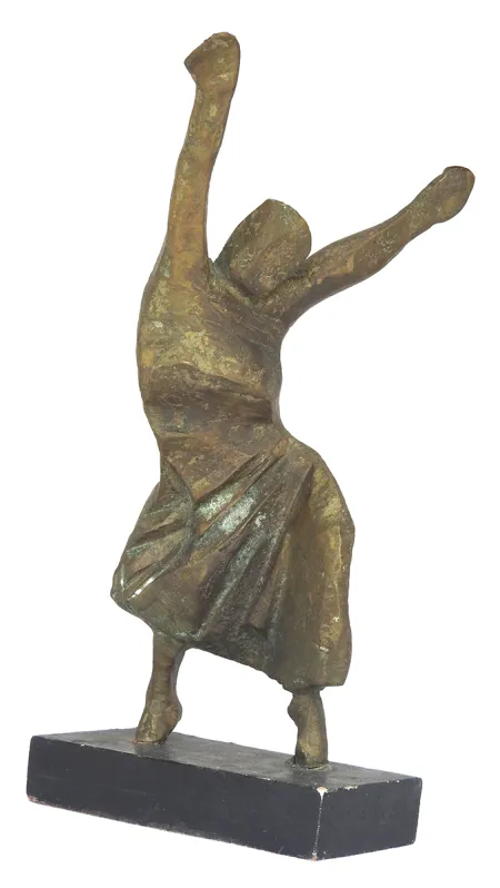 Baul by Shankar Ghosh - Bronze Sculpture