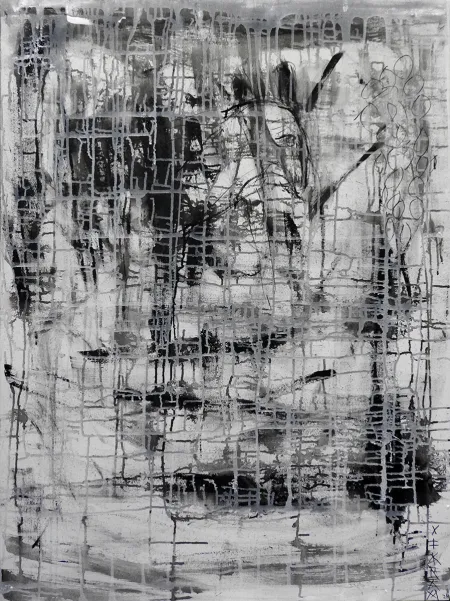Untitled by Vikram Bachhawat - Acrylic on Canvas