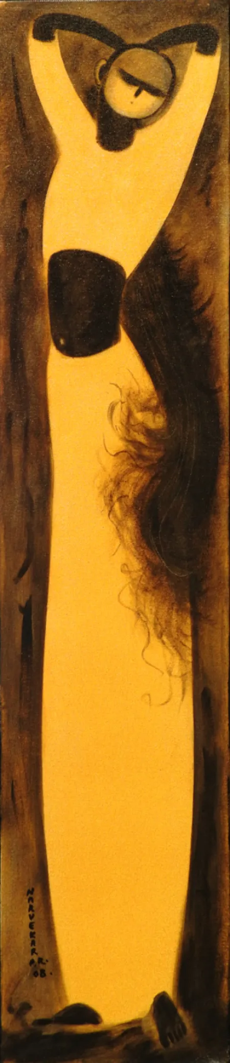 Untitled by P. R. Narvekar - Oil on Canvas