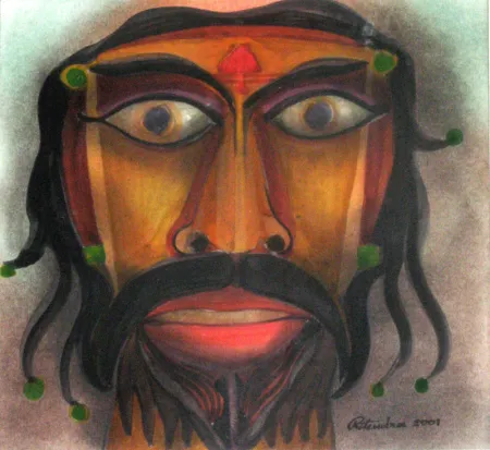 Untitled by Ritendra Roy - Acrylic on Paper