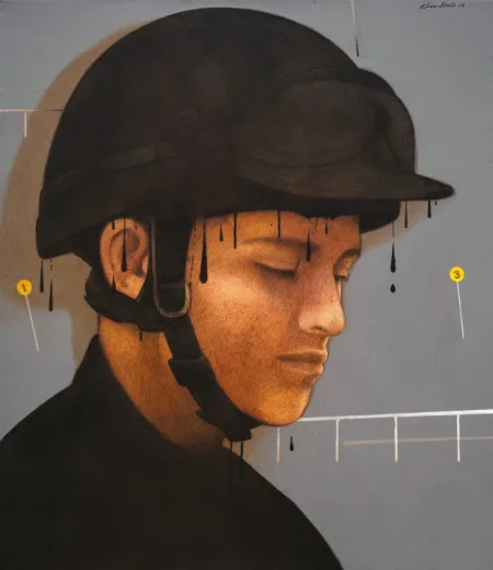 Untitled by Chandra Bhattacharjee - Acrylic on Canvas