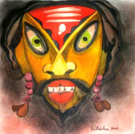 Untitled by Ritendra Roy - Acrylic on Paper