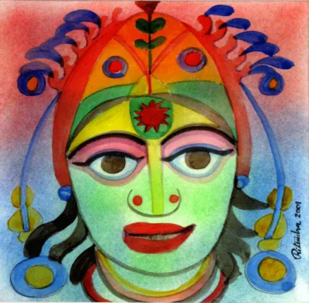Untitled by Ritendra Roy - Acrylic on Paper