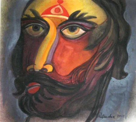 Untitled by Ritendra Roy - Acrylic on Paper