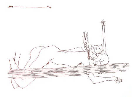Untitled by Maqbool Fida Husain - Print on Paper