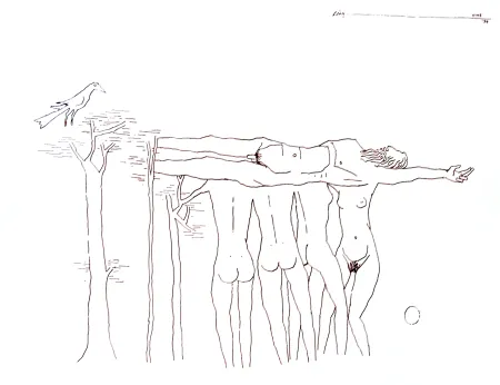 Untitled by Maqbool Fida Husain - Print on Paper