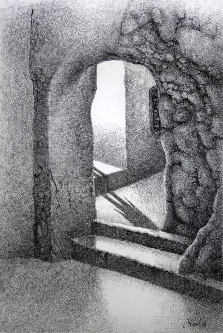 Untitled by Biraj Kumar Paul - Pencil Drawing on Paper