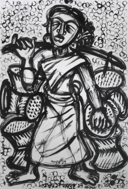 Untitled by Santanu Bhattacharya - Pencil, Pen & Ink on Paper