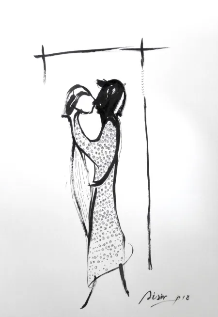 Untitled by Sisir Tikadar - Pencil, Pen & Ink on Paper