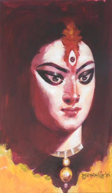 Untitled by Subrata Gangopadhyay - Acrylic on board