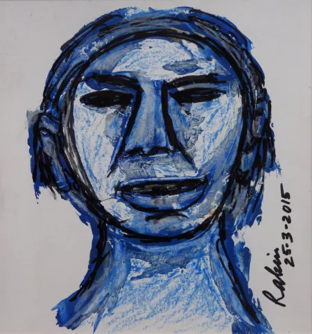 Untitled by Rabin Mondal - Acrylic on Paper