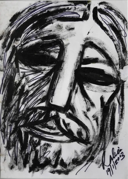 Untitled by Rabin Mondal - Acrylic on board