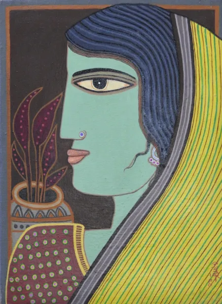 Untitled by Deborshi Ash - Acrylic on Canvas