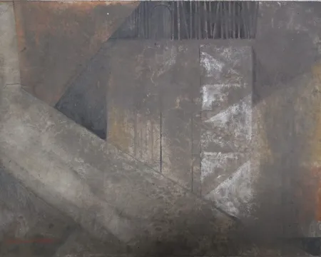 Untitled by Saumen Khamrui - Tempera on Tulot Paper