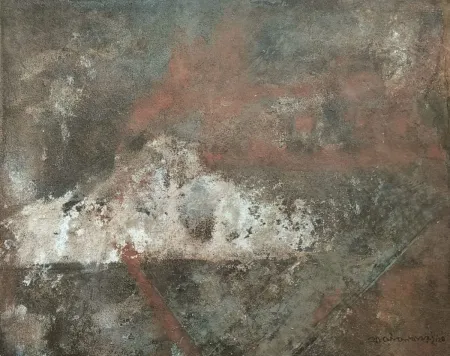 Untitled by Saumen Khamrui - Tempera on Tulot Paper