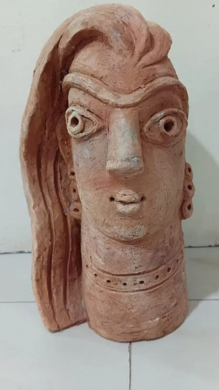 Untitled by Shyamal Roy - Terracotta Sculpture