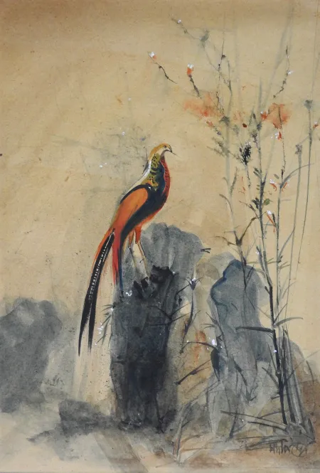 Untitled by Pradip Maitra - Watercolour on Paper