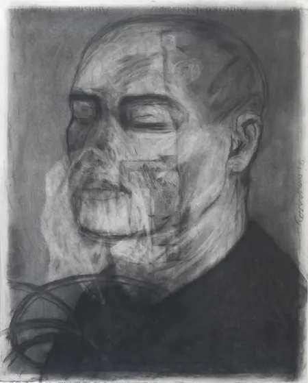 Untitled by Chandra Bhattacharjee - Charcoal on Paper