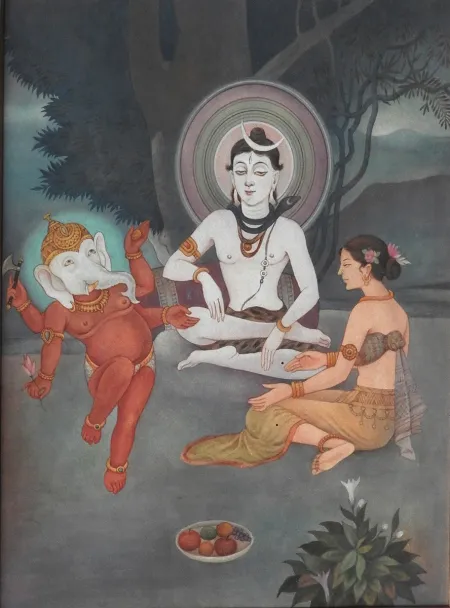 Parikrama by ANONYMOUS - Wash on Paper