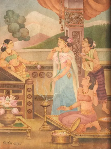 Untitled by Nirmal Bhadra - Water Colour (wash) on Paper