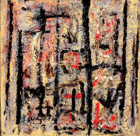Untitled by Sunil De - Oil on Canvas