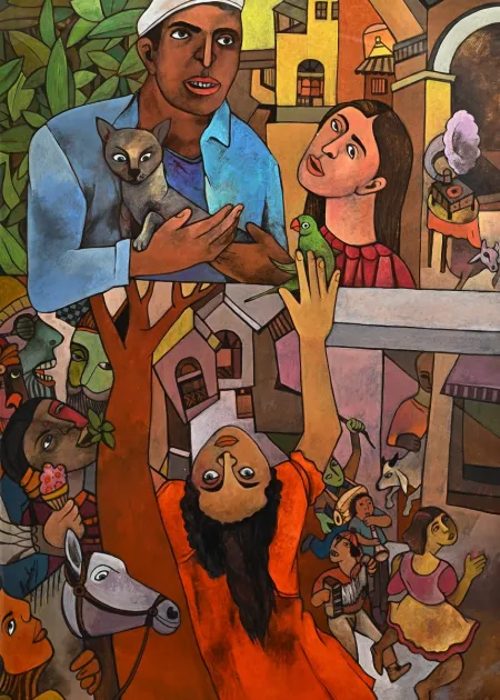 Unique Vision by Gurcharan Singh - Acrylic on Acid Free Board
