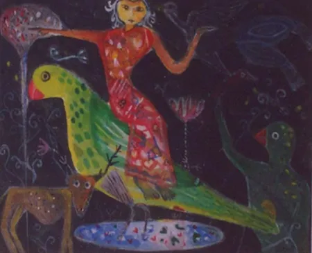 Dayyani by K. Muralidharan - Tempera