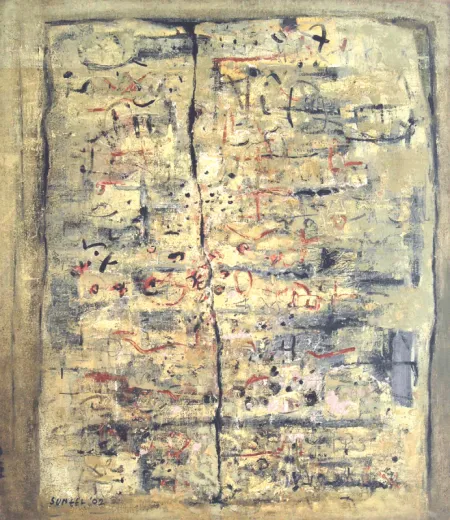 Untitled by Sunil De - Oil on Canvas