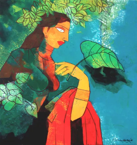 Untitled by Ashoke Mullick - Acrylic on Canvas