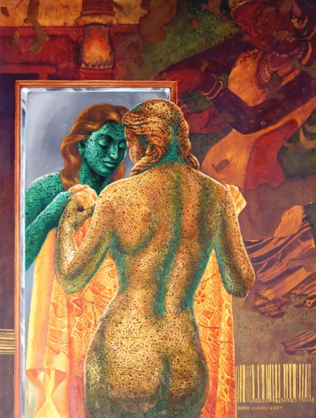 Untitled by Dipak Kundu - Acrylic on Canvas