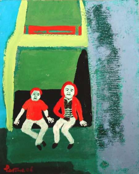 Untitled by Partha Pratim Deb - Acrylic on board