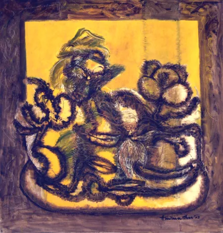 Untitled by Amitava Dhar - Oil on Canvas