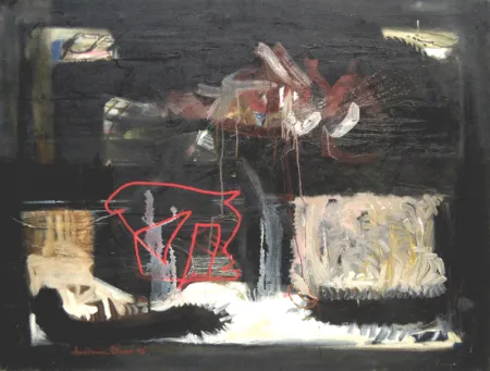 Untitled by Amitava Dhar - Oil on Canvas