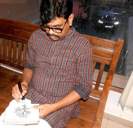 Photo gallery image 1 - Padma Shri Bhajju Shyam's Exhibition 'Van Katha' at Aakriti Art Gallery