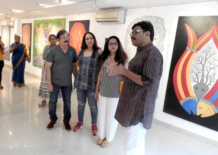 Photo gallery image 4 - Padma Shri Bhajju Shyam's Exhibition 'Van Katha' at Aakriti Art Gallery