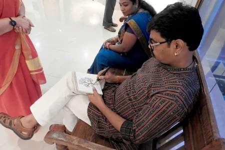 Photo gallery image 6 - Padma Shri Bhajju Shyam's Exhibition 'Van Katha' at Aakriti Art Gallery