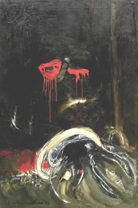 Untitled by Amitava Dhar - Oil on Canvas