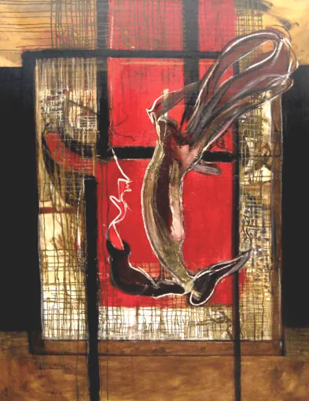 Untitled by Amitava Dhar - Oil on Canvas
