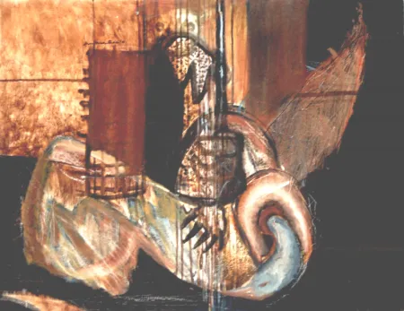 Untitled by Amitava Dhar - Oil on Canvas