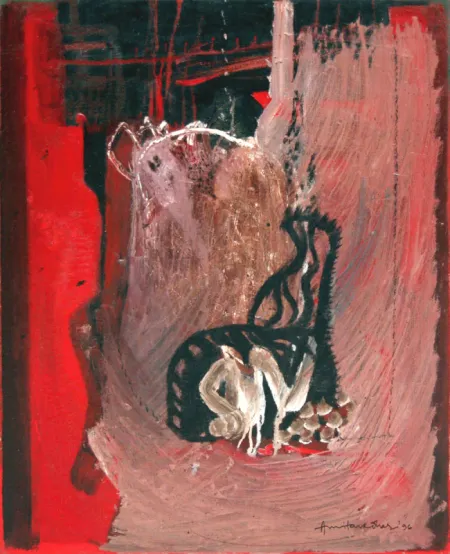 Untitled by Amitava Dhar - Oil on Canvas