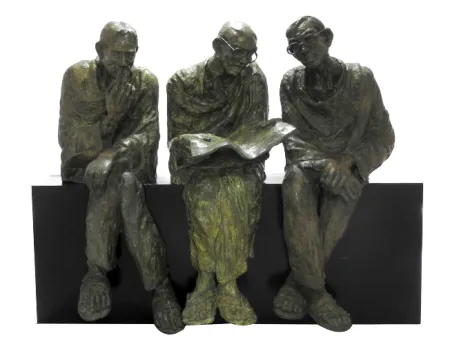 Abasar by Debabrata De - Bronze Sculpture