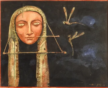 Untitled by Aditya Basak - Acrylic on Canvas