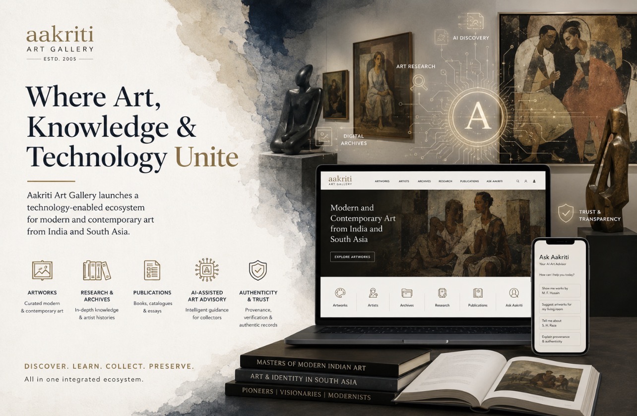 Aakriti Art Gallery Announces Ambitious Digital Ecosystem for Indian and South Asian Art