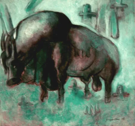 Untitled by Shyam Kanu Barthakur - Acrylic on Canvas